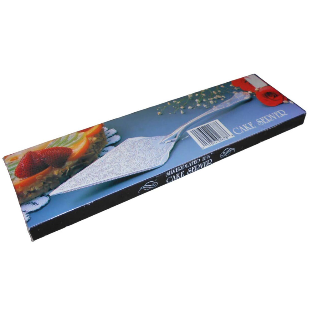 Silver-plated 11.5" Cake Server CH-836 NIB Studio Silversmiths Scroll Design